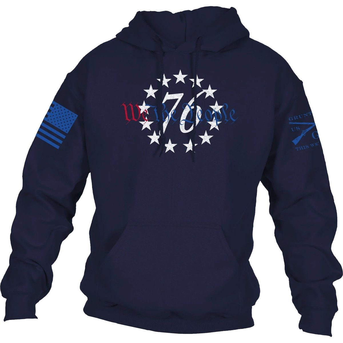 Grunt Style '76 We The People Pullover Hoodie - Navy - Forza Sports
