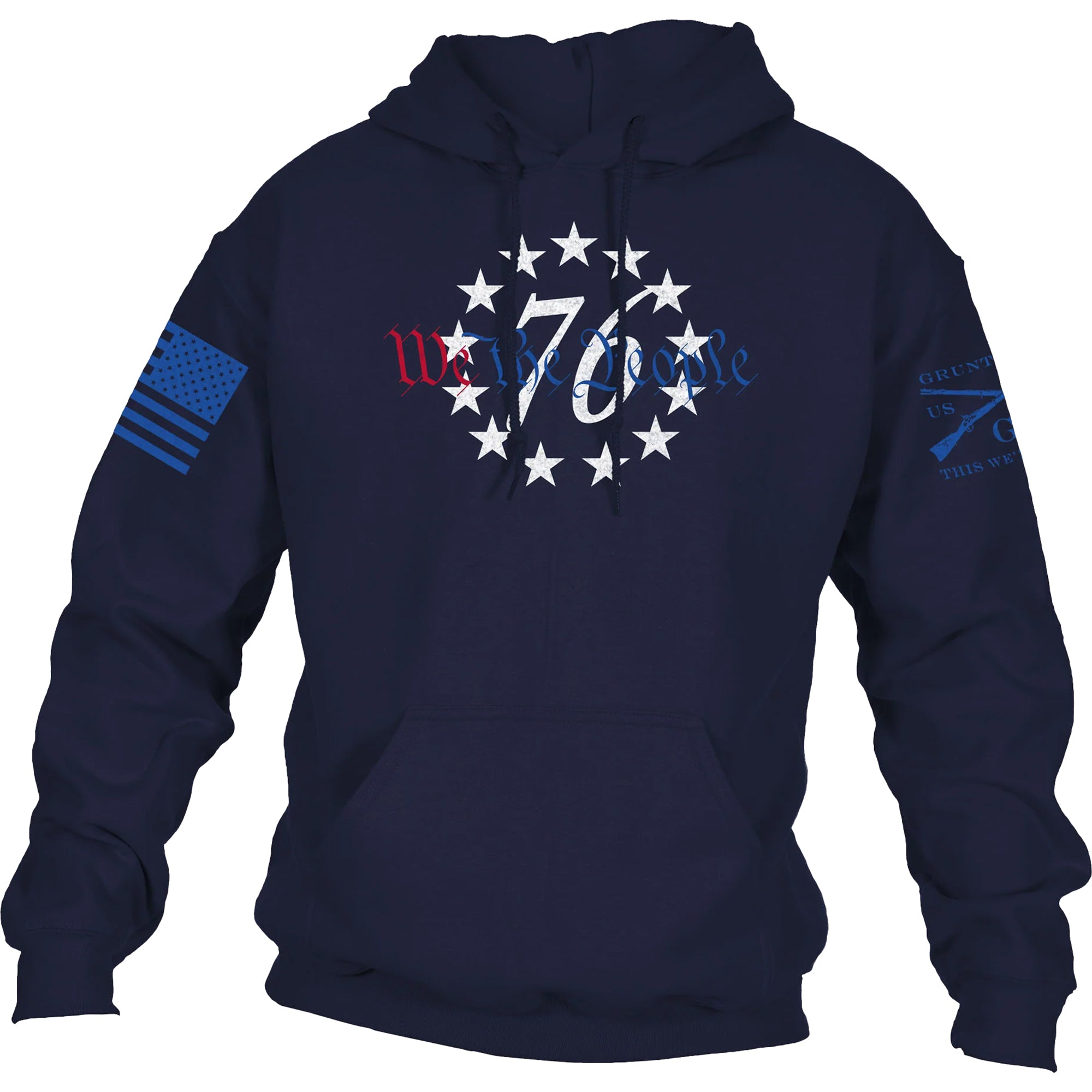 Grunt Style '76 We The People Pullover Hoodie - Navy Grunt Style