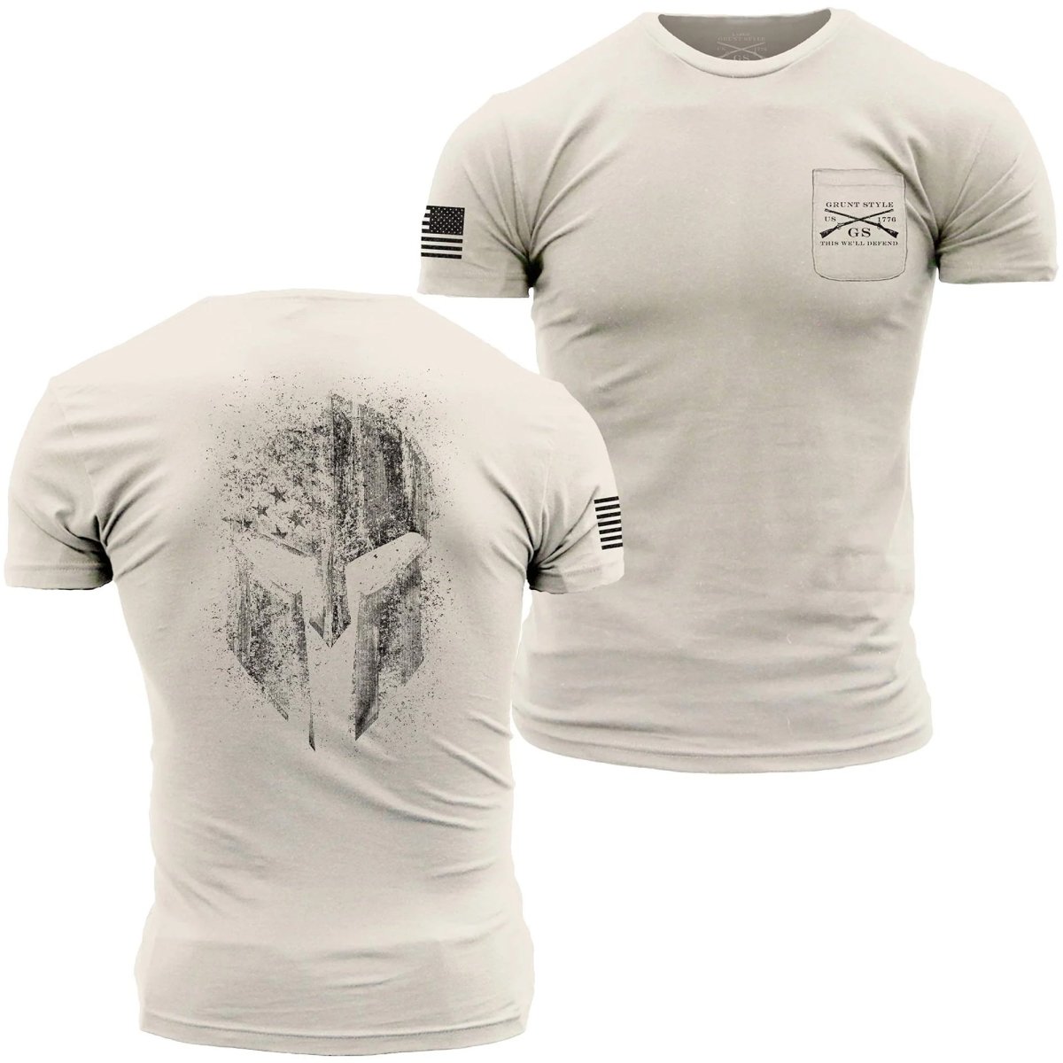 Grunt Style American Spartan Pocket T-Shirt - Sand - Forza Sports