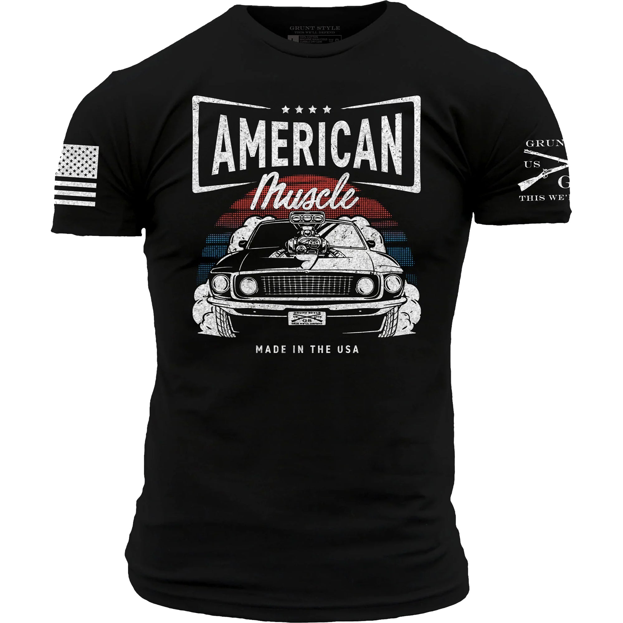 Grunt Style American Muscle T-Shirt - Black Grunt Style