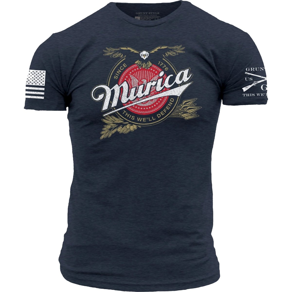 Grunt Style Murica Brewing T-Shirt - Midnight Navy - Forza Sports