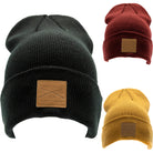 Grunt Style Leather Patch Cuffed Beanie Grunt Style