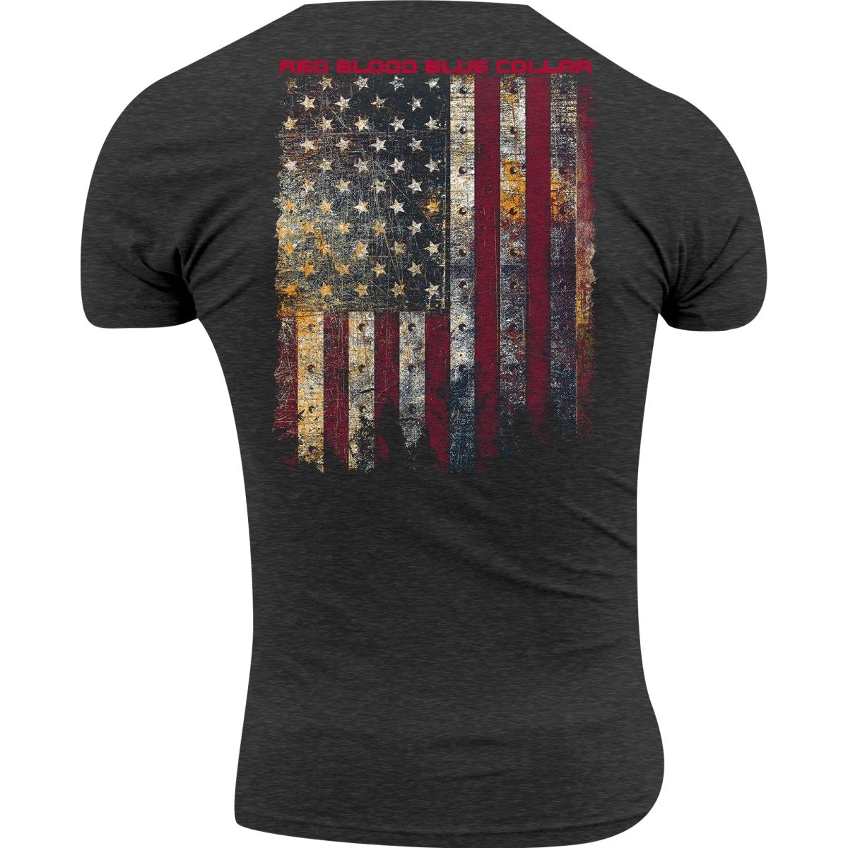 Grunt Style Red Blood Blue Collar T-Shirt - Charcoal - Forza Sports