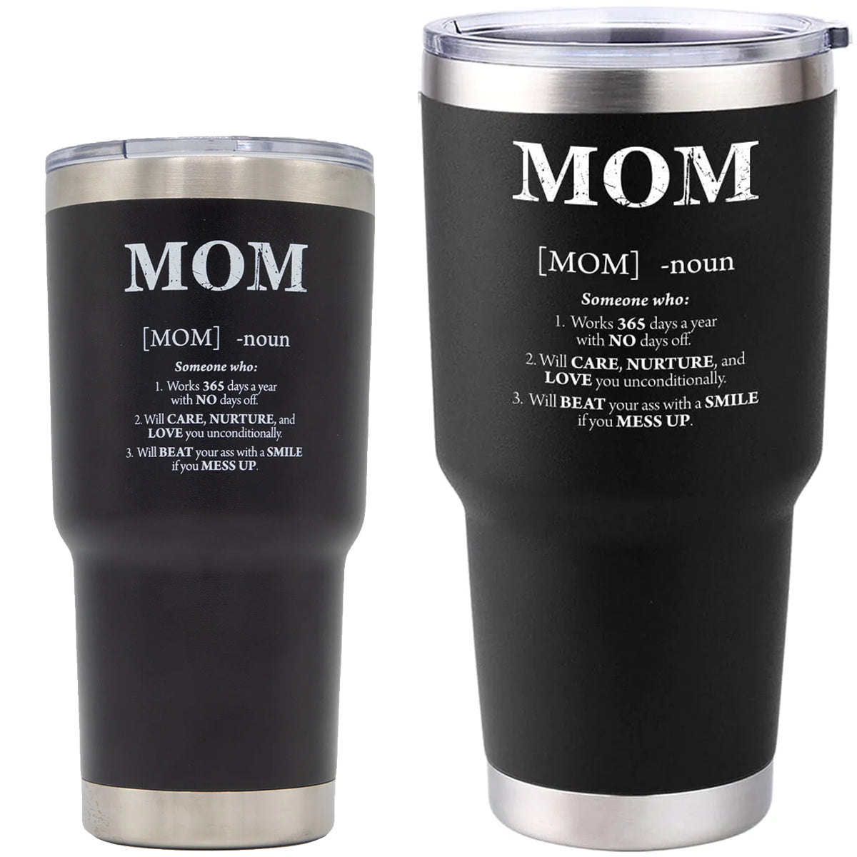 Grunt Style Mom Defined Vacuum Insulated Stainless Steel Tumbler - Black Grunt Style