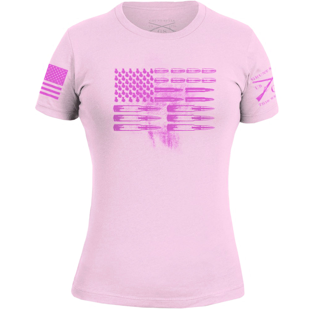 Grunt Style Women's Ammo Flag Crewneck T-Shirt Grunt Style