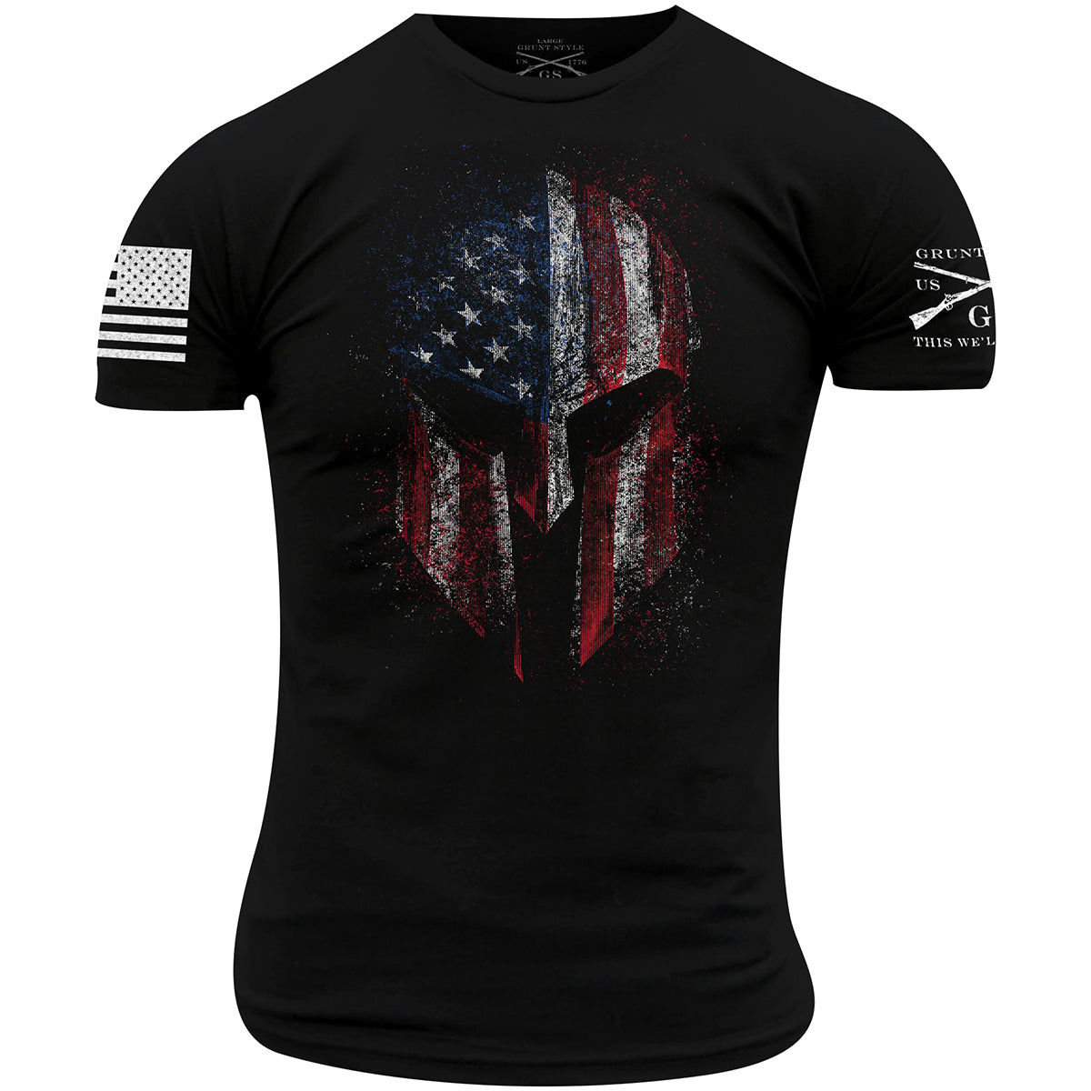 Grunt Style American Spartan 2.0 T-Shirt - Black Grunt Style