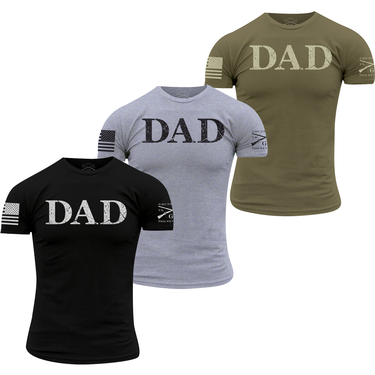 Grunt Style Dad Defined T-Shirt - Heather Gray