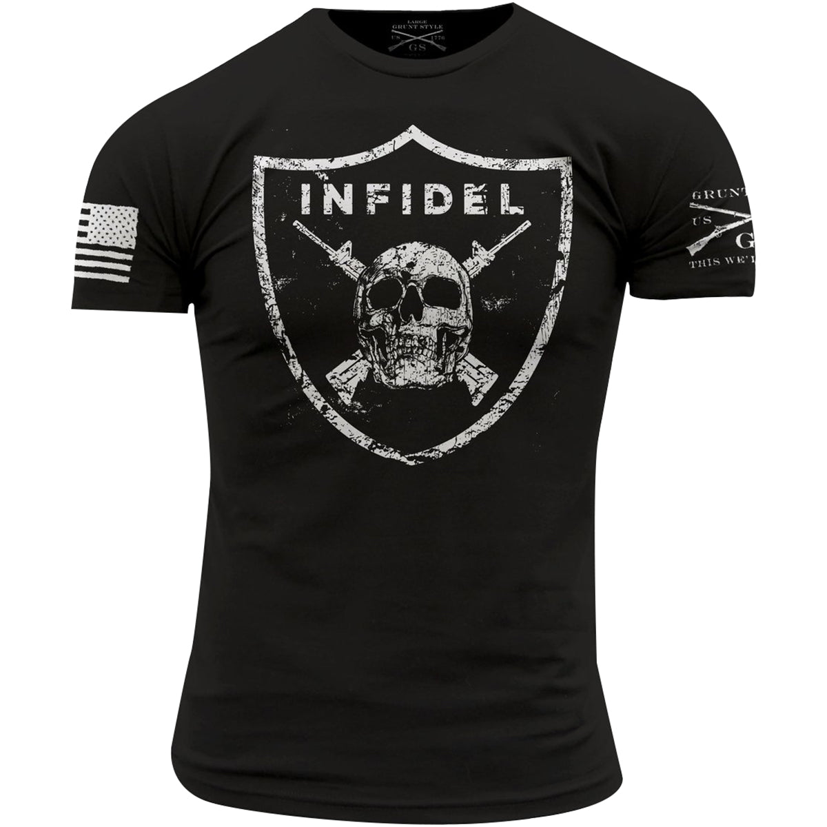 Grunt Style Infidel Crewneck T-Shirt - Black Grunt Style