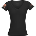 Grunt Style Women's Basic V-Neck T-Shirt - Black Grunt Style