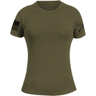 Grunt Style Women's Basic Crewneck T-Shirt - Military Green - Forza Sports