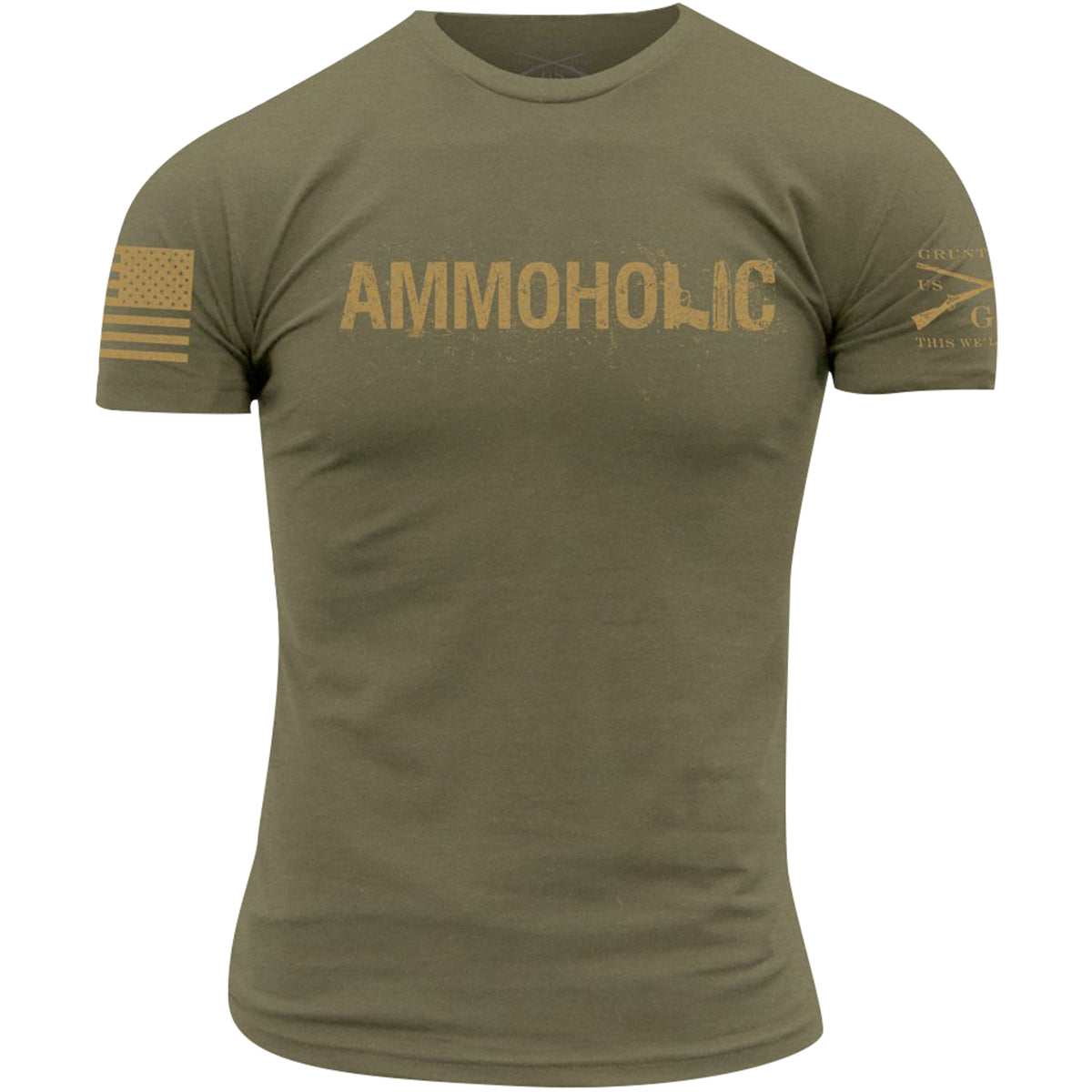 Grunt Style Ammoholic T-Shirt - Olive Green Grunt Style