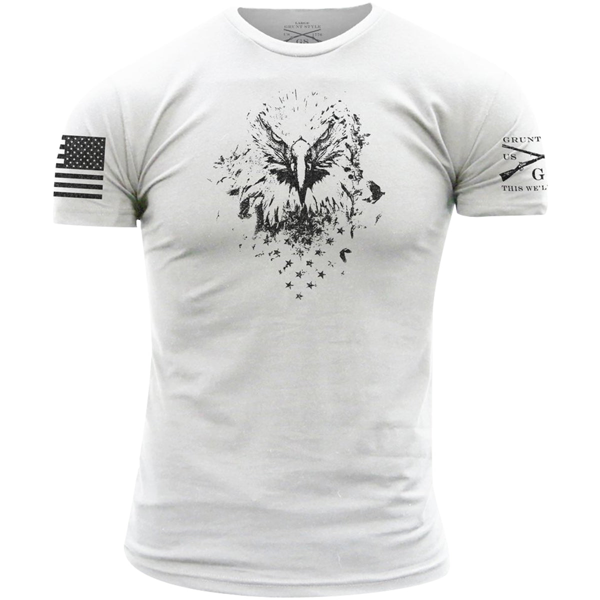 Grunt Style Black Eagle T-Shirt - White Grunt Style