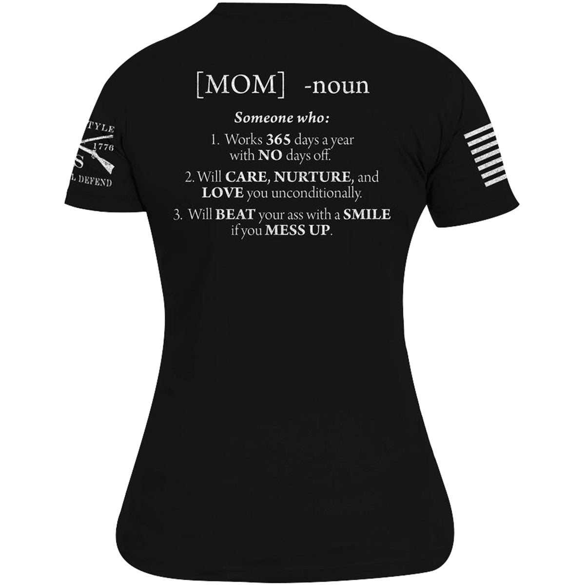 Grunt Style Women's Mom Defined T-Shirt - Black Grunt Style