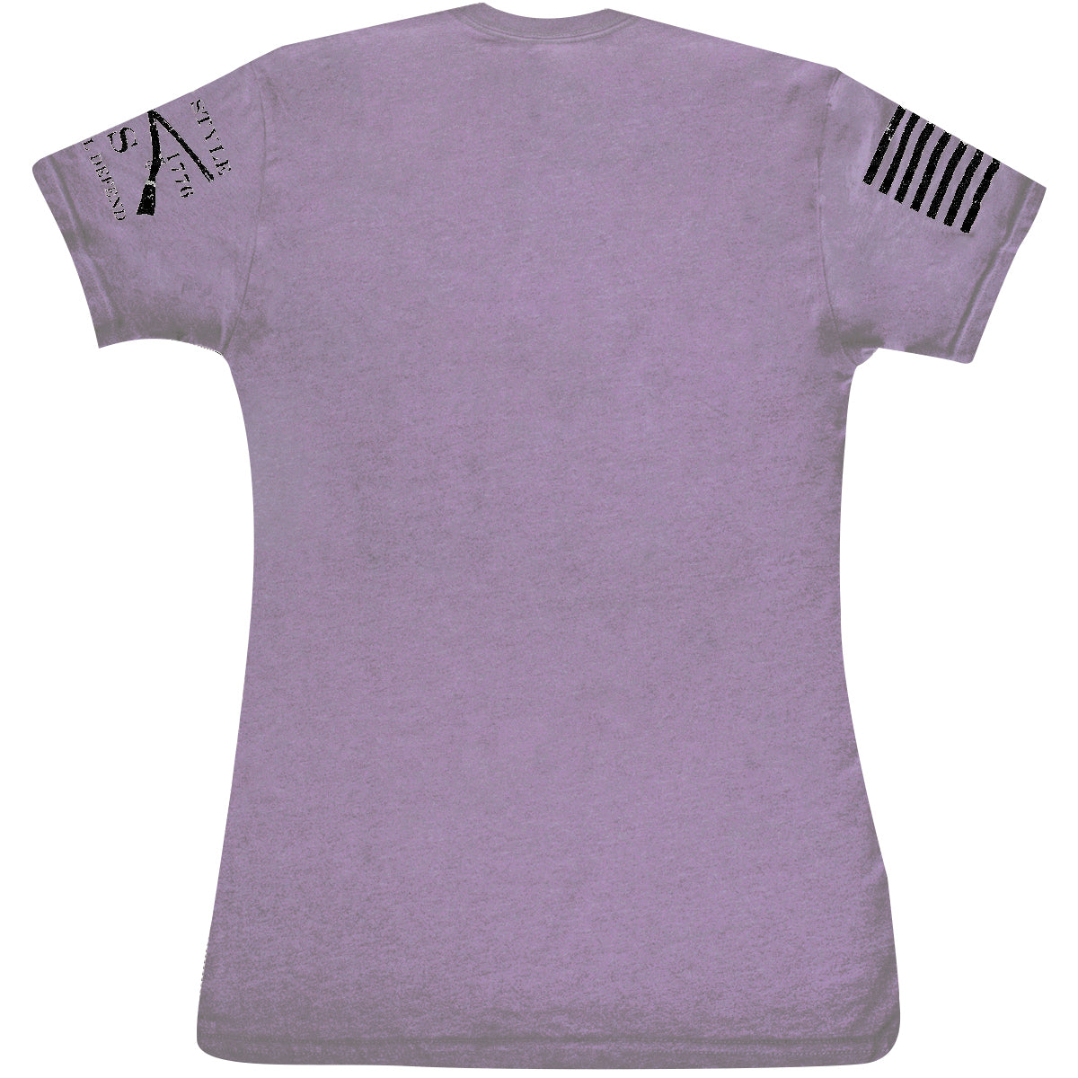 Grunt Style Women's Love of Country Revisited V-Neck T-Shirt - Purple Grunt Style