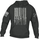 Grunt Style Rifle Flag 2.0 Pullover Hoodie - Dark Heather Grunt Style