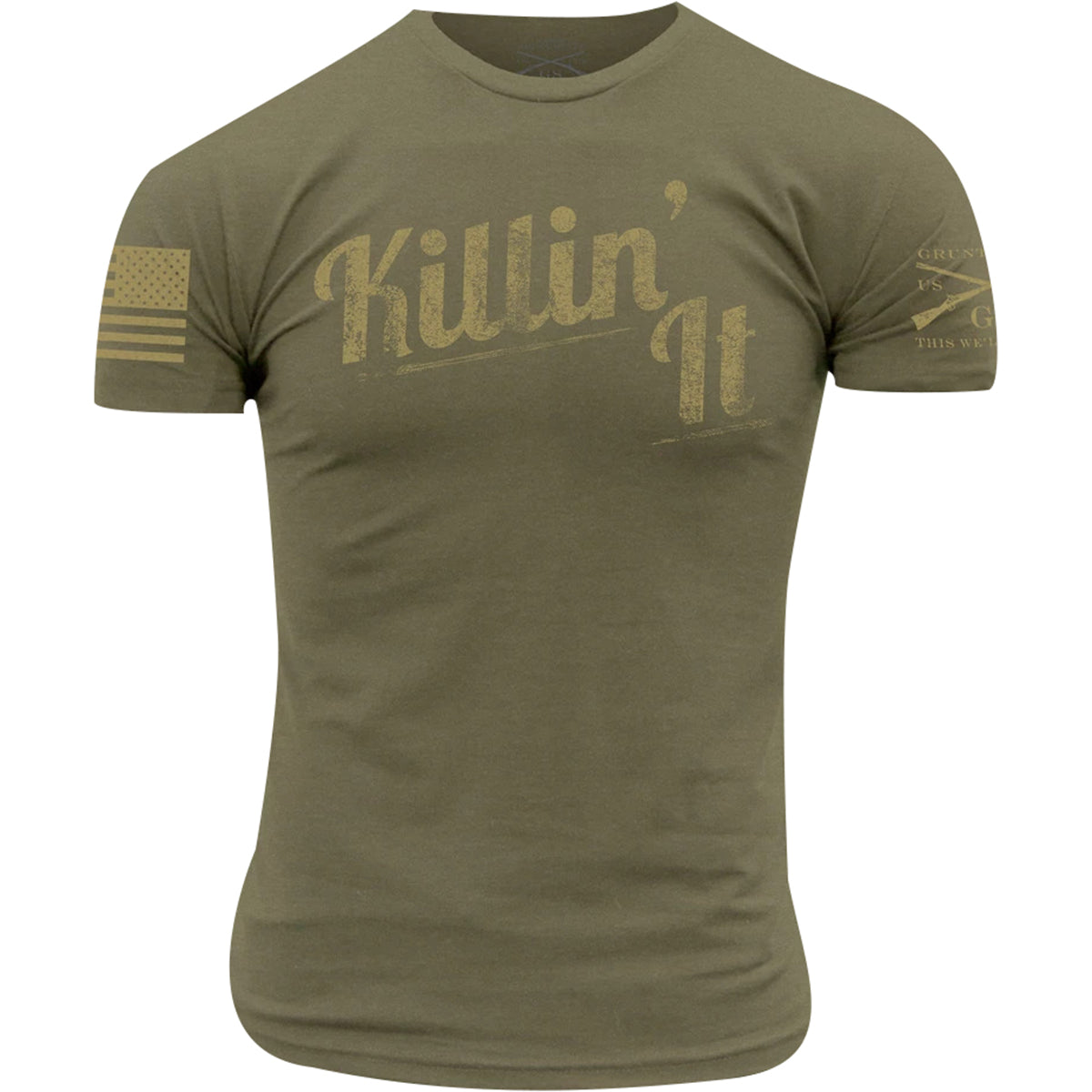 Grunt Style Killin' It T-Shirt - Military Green Grunt Style