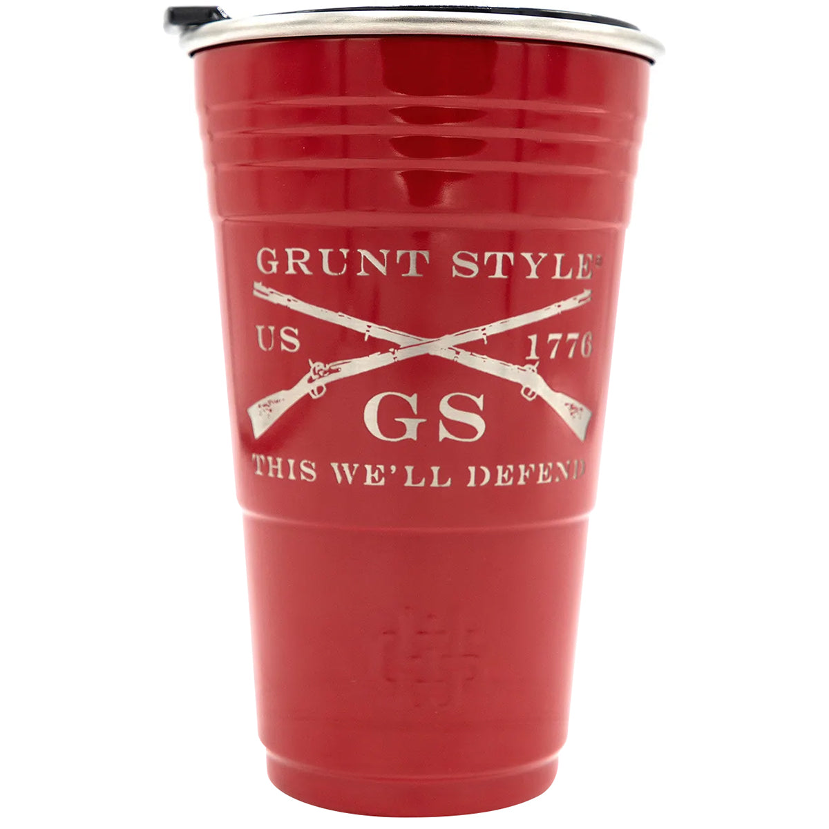 Grunt Style Insulated Stainless Steel Party Cup - Red 24 oz.