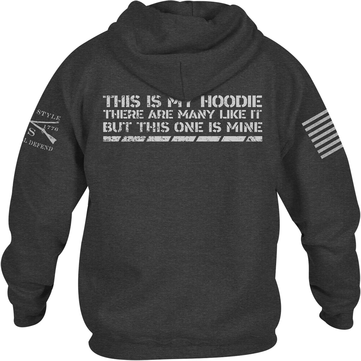 Grunt Style This Is My Hoodie Pullover Hoodie Dark Heather Gray