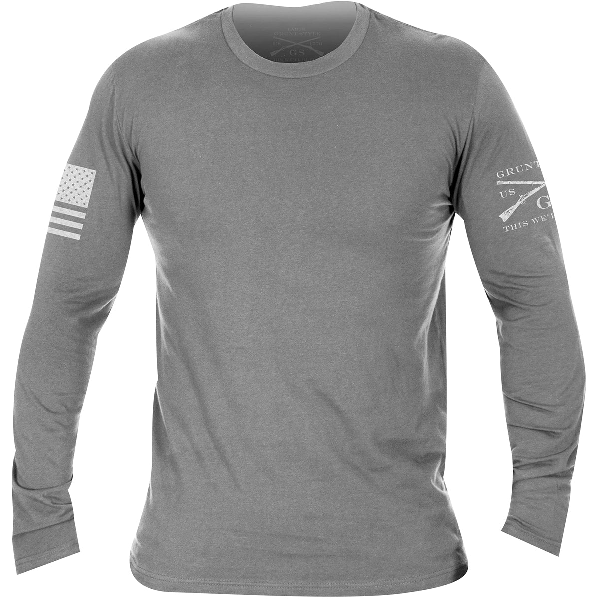 Grunt Style Basic Long Sleeve T-Shirt - Heather Gray Grunt Style