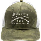 Grunt Style Embroidered Logo Hat - Camo Grunt Style