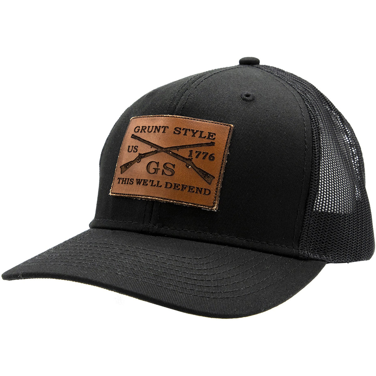 Grunt Style Faux Leather Logo Hat Grunt Style