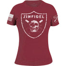 Grunt Style Women's Zinfidel T-Shirt - Maroon Grunt Style