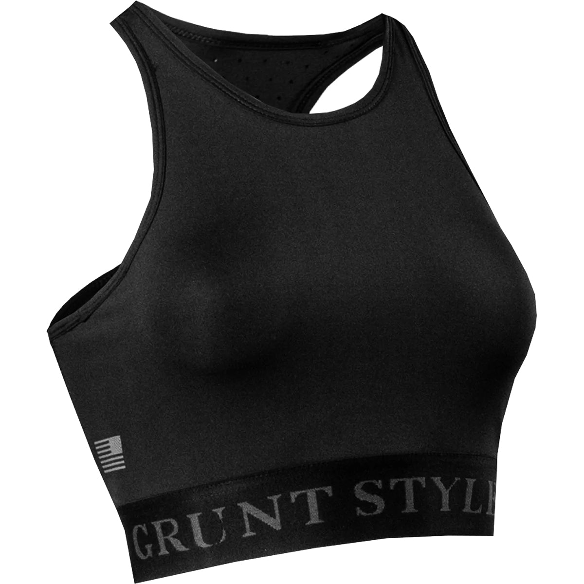 Grunt Style Women's Racerback Sports Bra - Black Grunt Style