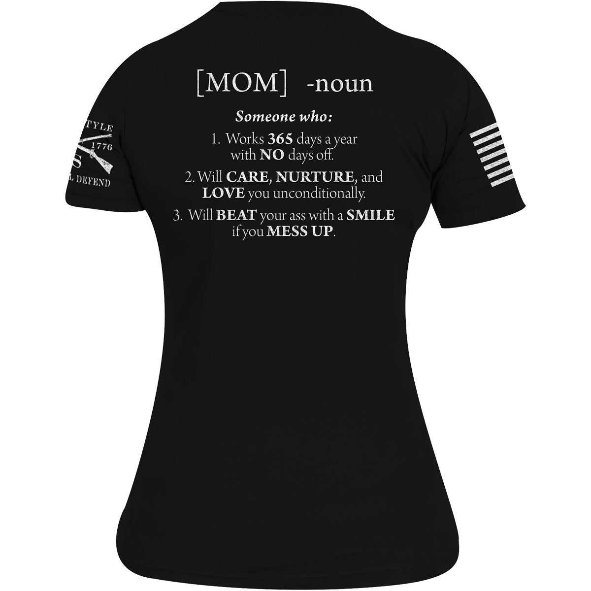 Grunt Style Women's Relaxed Fit Mom Defined T-Shirt - Black Grunt Style