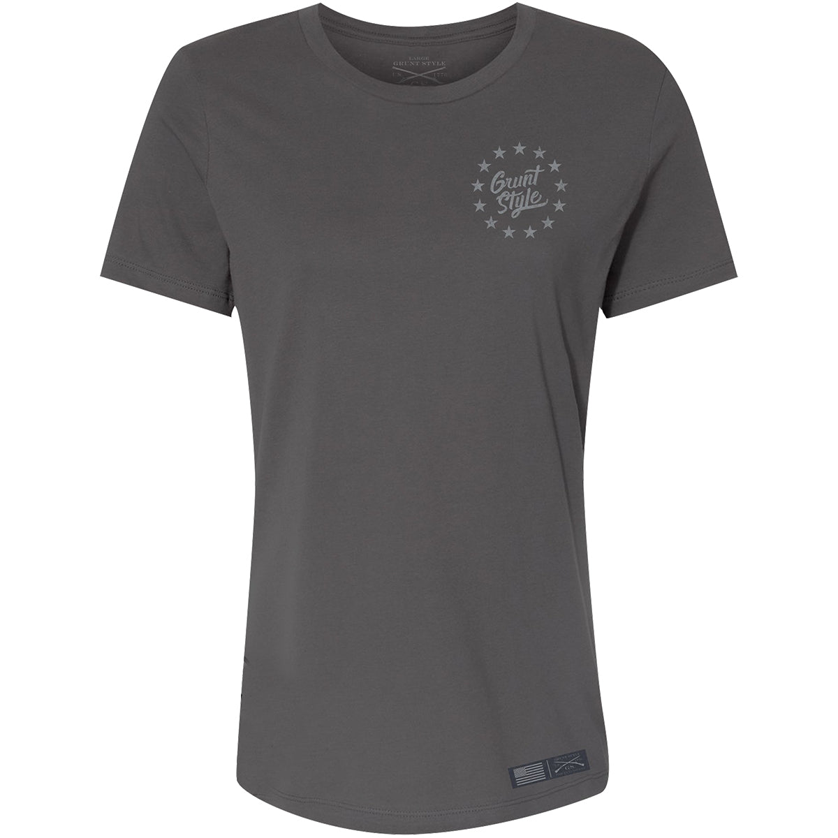 Grunt Style Women's Beautiful Badass 2.0 Relaxed Fit T-Shirt - Charcoal Grunt Style