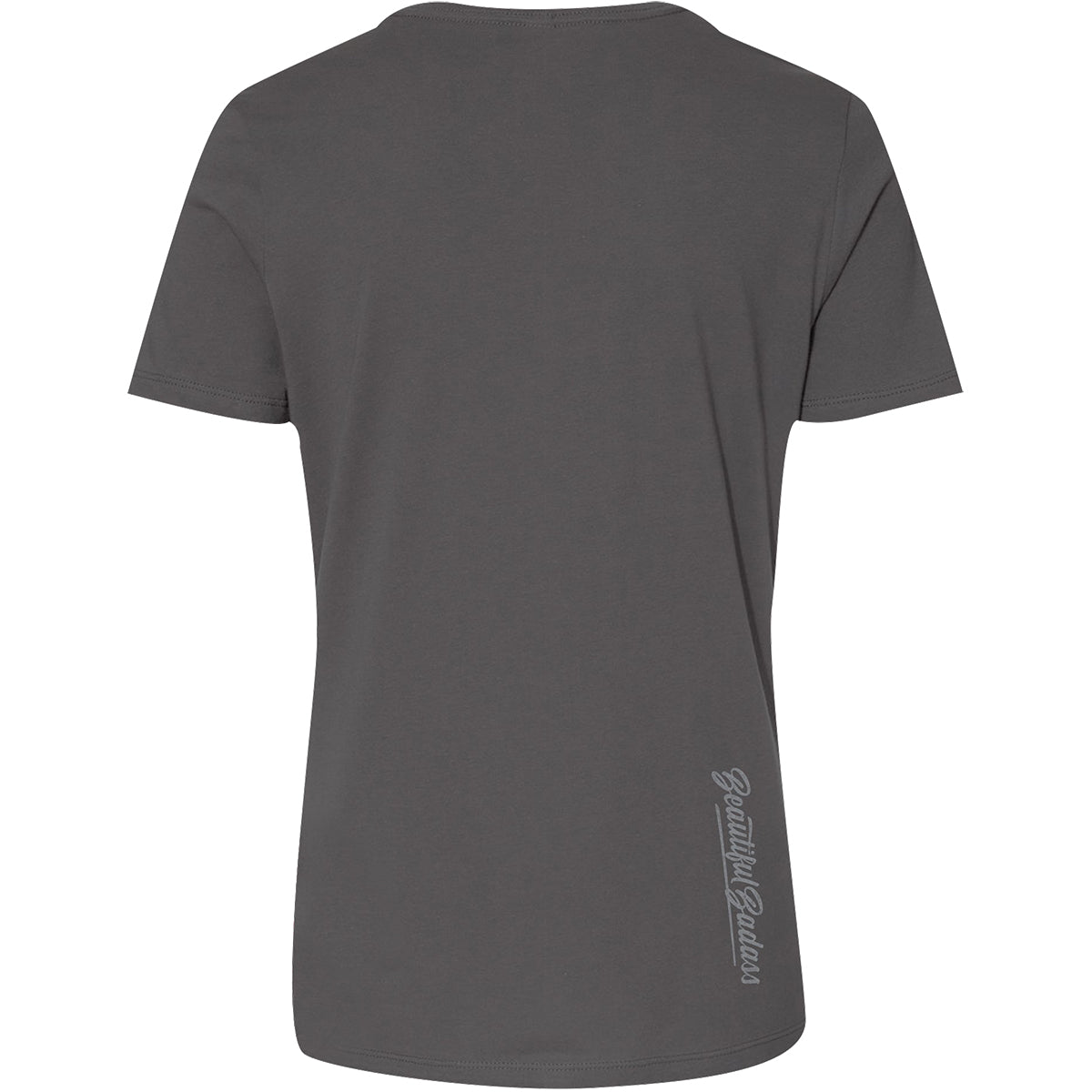 Grunt Style Women's Beautiful Badass 2.0 Relaxed Fit T-Shirt - Charcoal Grunt Style