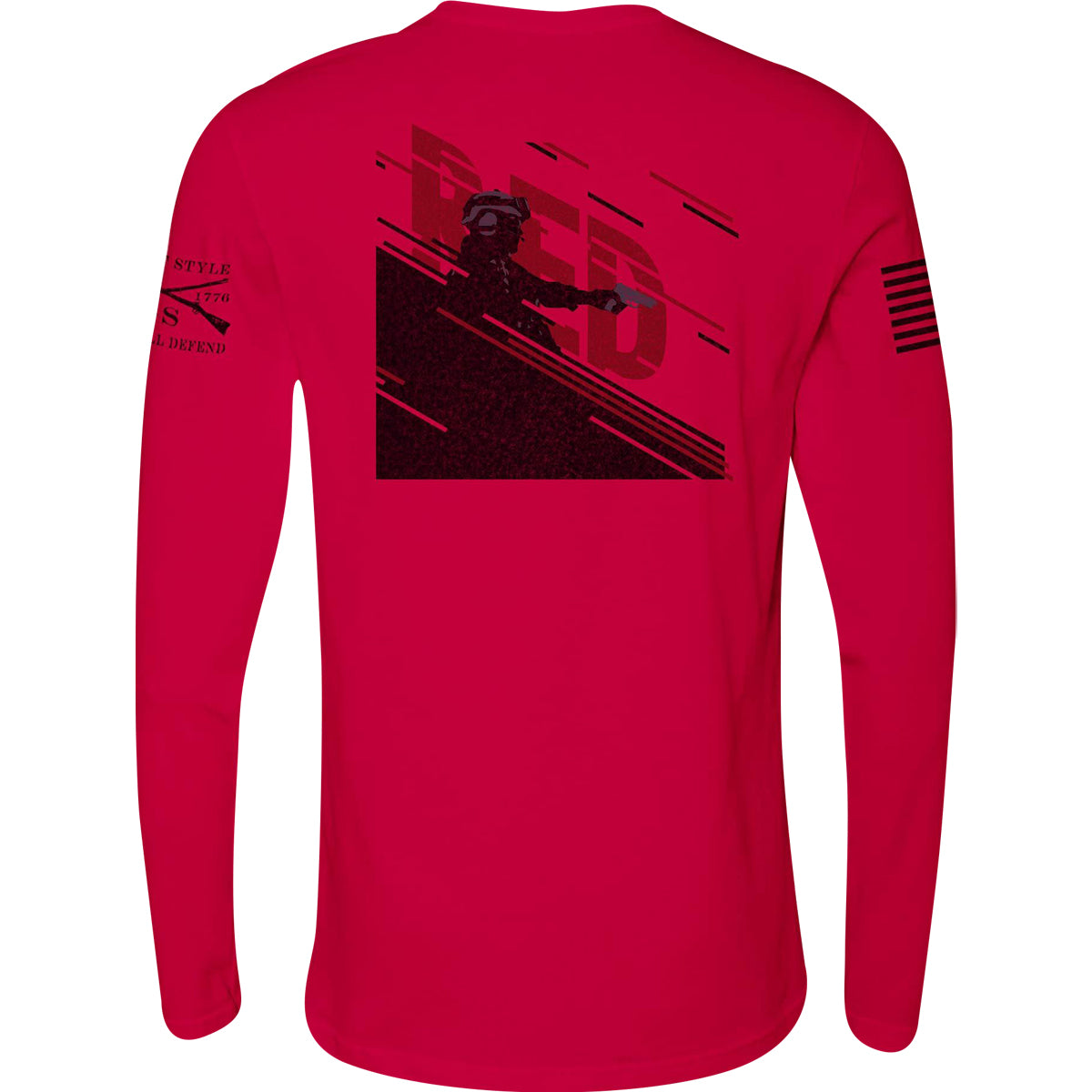 Grunt Style R.E.D. Movement Long Sleeve T-Shirt - Red Grunt Style