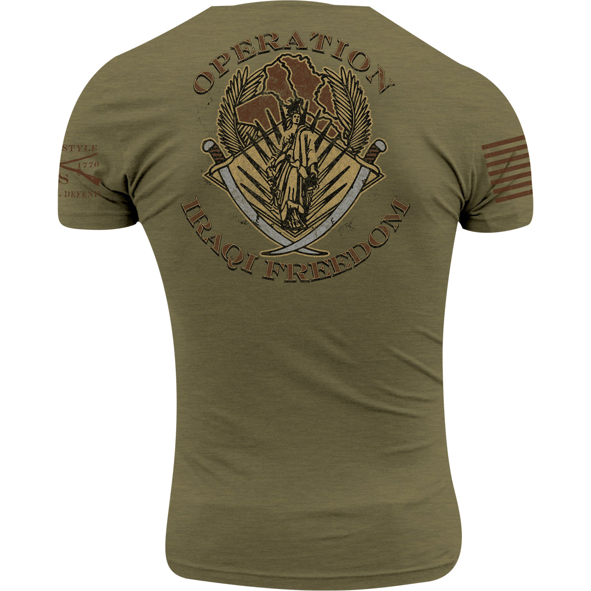 Grunt Style O.I.F. Veteran T-Shirt - Military Green Grunt Style
