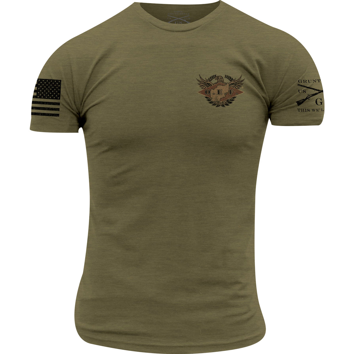 Grunt Style O.E.F. Veteran T-Shirt - Military Green Grunt Style