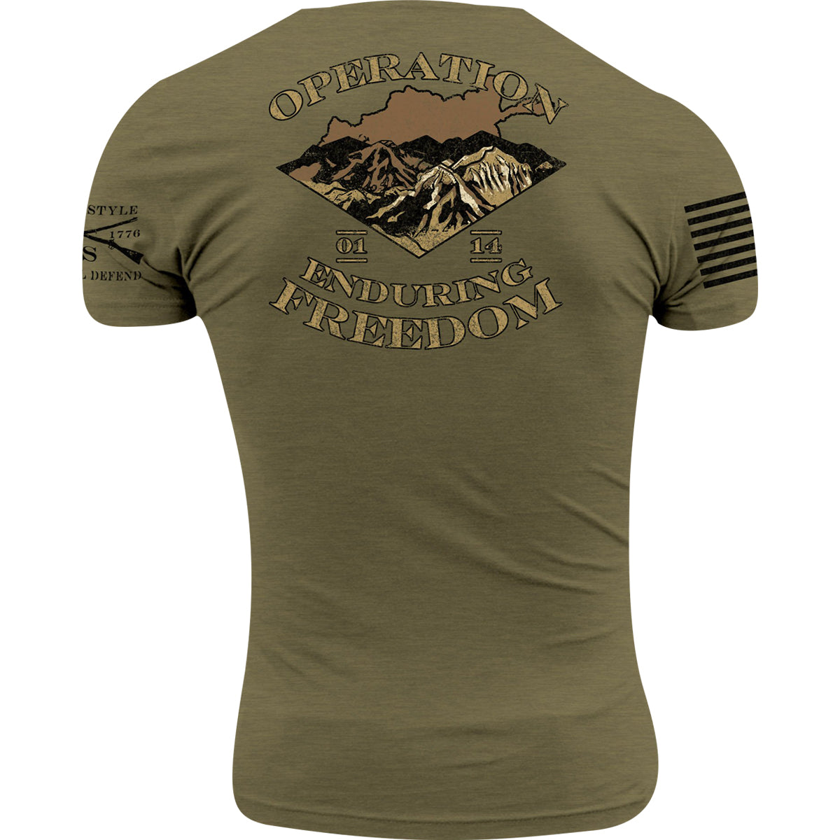 Grunt Style O.E.F. Veteran T-Shirt - Military Green Grunt Style