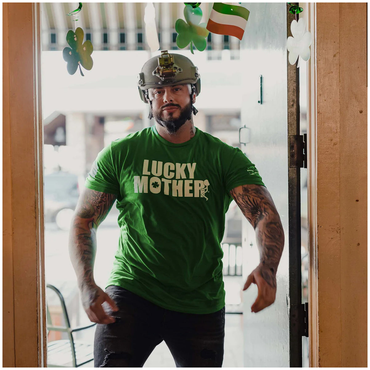 Grunt Style Lucky Mother T-Shirt - Kelly Green Grunt Style