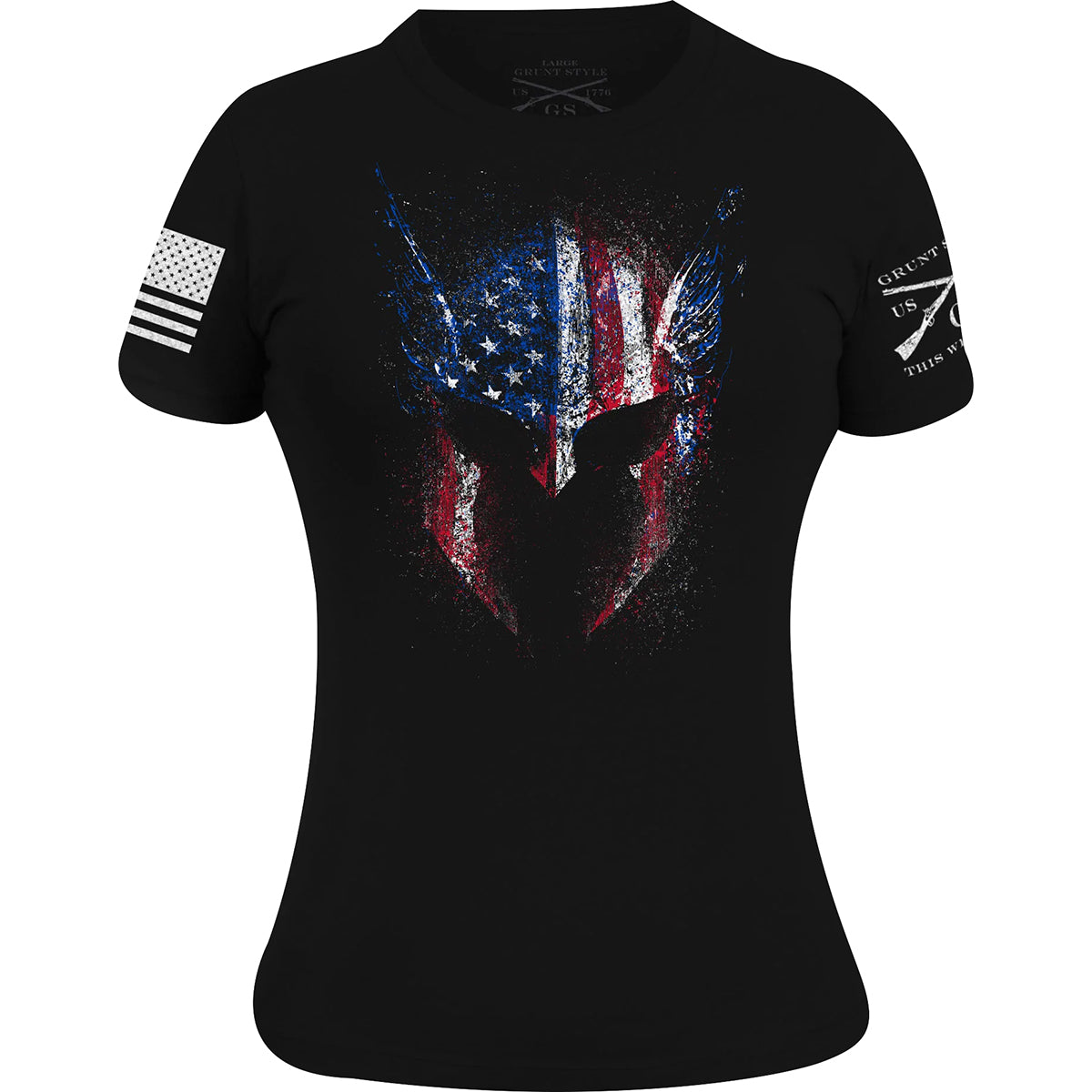 Grunt Style Women's American Valkyrie T-Shirt - Black Grunt Style