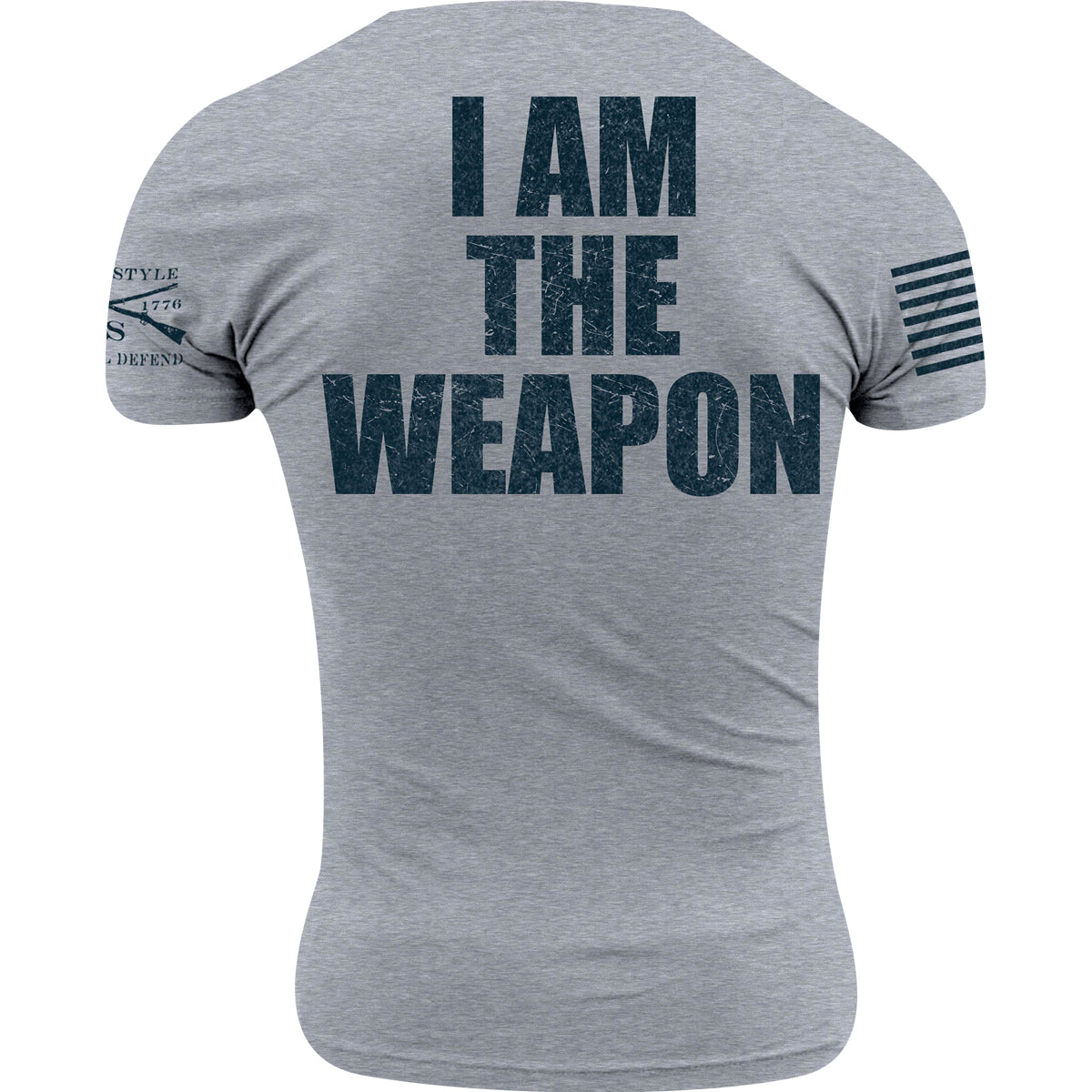 Grunt Style I Am The Weapon T-Shirt - Dark Heather Gray Grunt Style