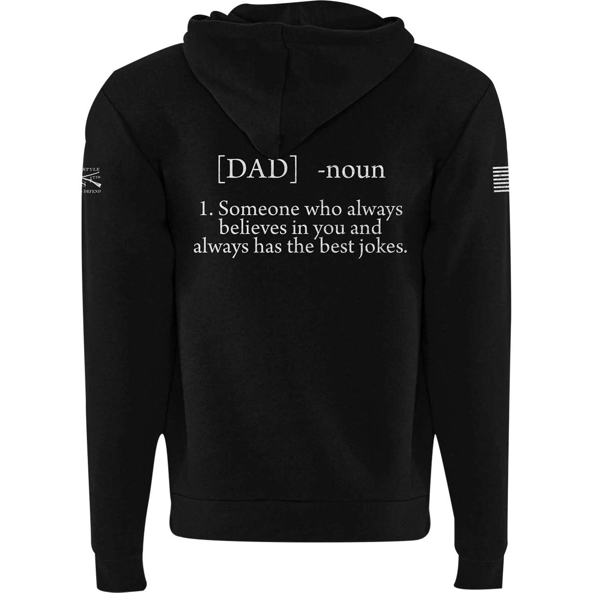 Grunt Style Dad Defined Full Zip Hoodie - Black Grunt Style