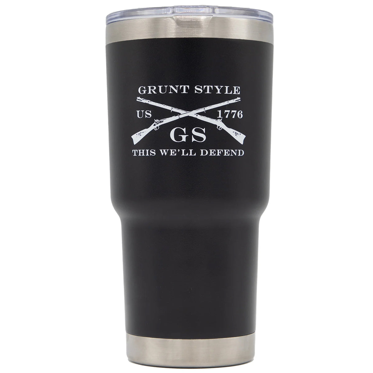 Grunt Style American Spartan 2.0 Vacuum Insulated Stainless Steel Tumbler- Black Grunt Style