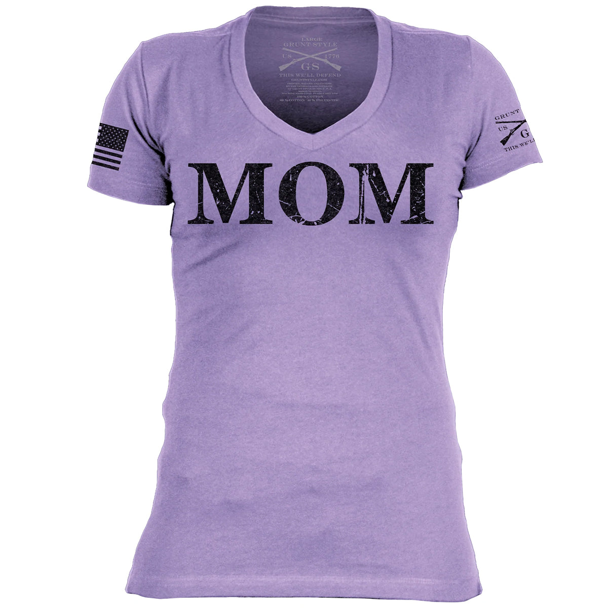 Grunt Style Women's Mom Defined V-Neck T-Shirt Grunt Style