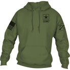 Grunt Style Army - Basic Full Logo Pullover Hoodie - Small - Military Green - Forza Sports