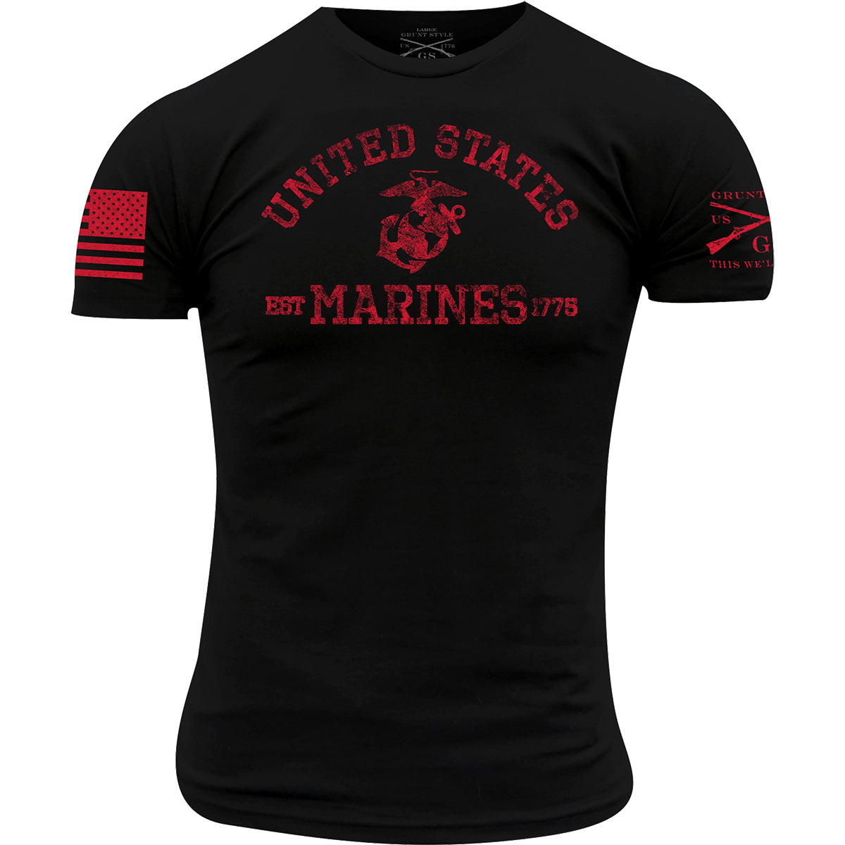 Grunt Style USMC - Est. 1775 T-Shirt - Black Grunt Style