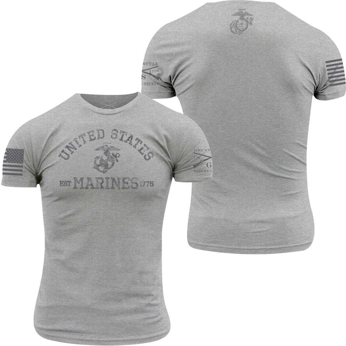 Grunt Style USMC - Est. 1775 T-Shirt - Athletic Heather Grunt Style