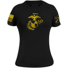 Grunt Style Women's USMC - EGA T-Shirt - Black Grunt Style