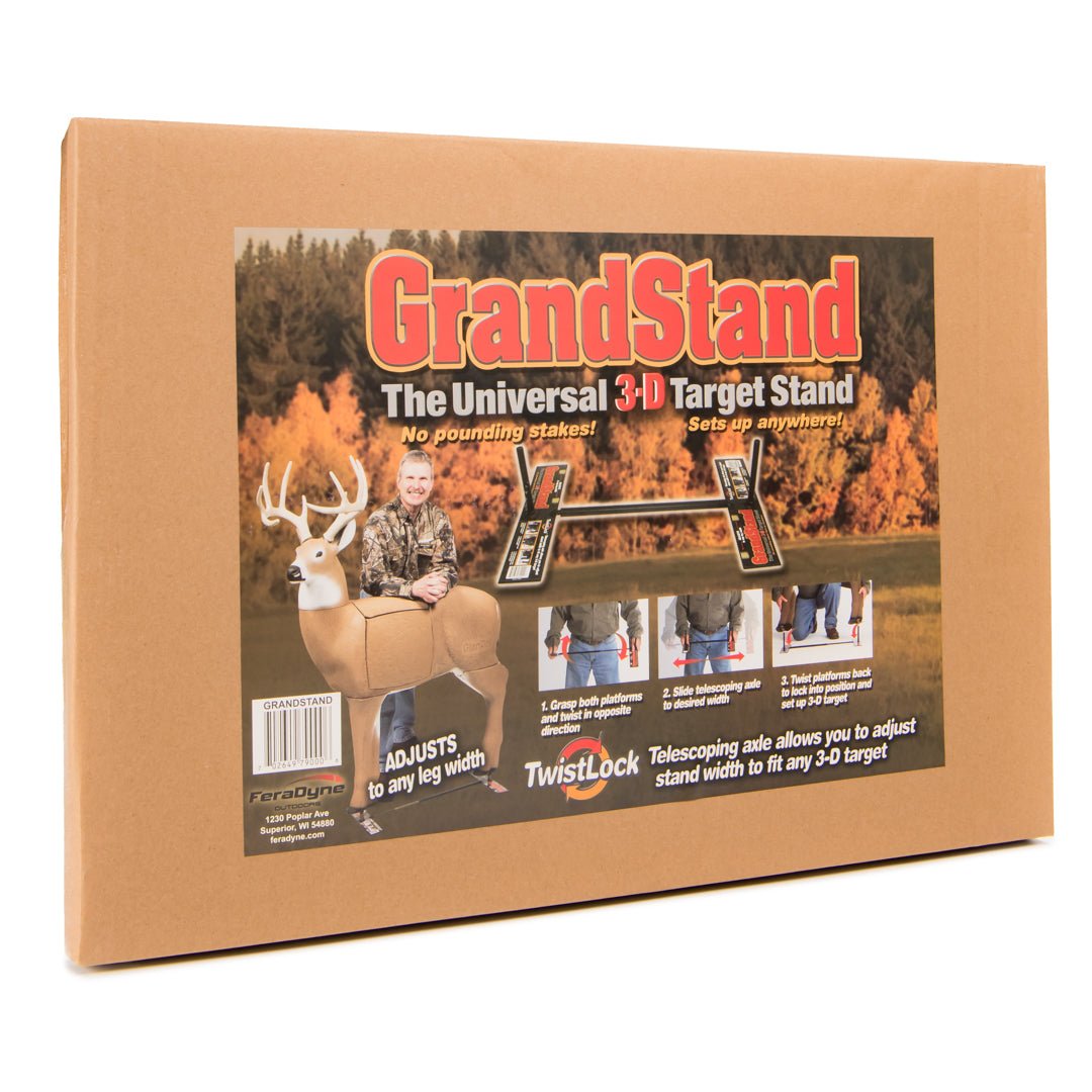 SHOOTER GrandStand Universal Adjustable Archery 3D Target Stand, Fits Bases of 18.25" to 29" - Forza Sports