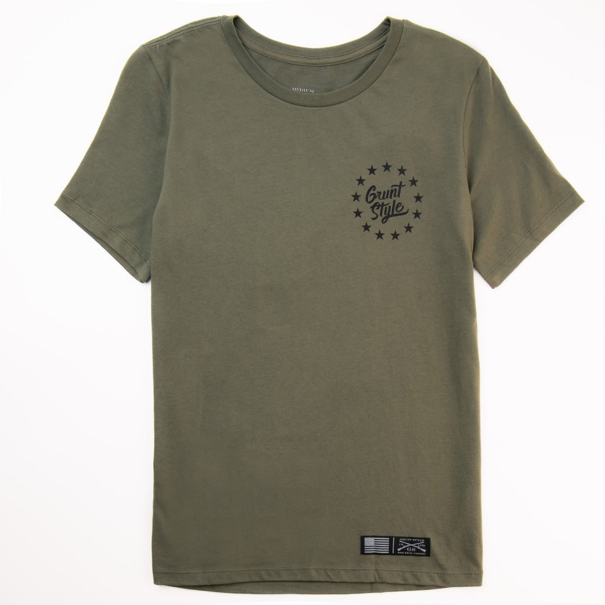 Grunt Style Women's Relaxed Fit Beautiful Badass 2.0 T-Shirt - Military Green - Forza Sports