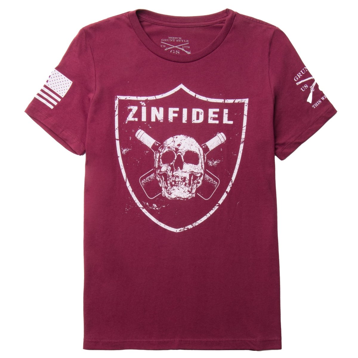 Grunt Style Women's Zinfidel T-Shirt - Maroon - Forza Sports