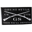 Grunt Style Logo This We'll Defend Flag - Black Grunt Style