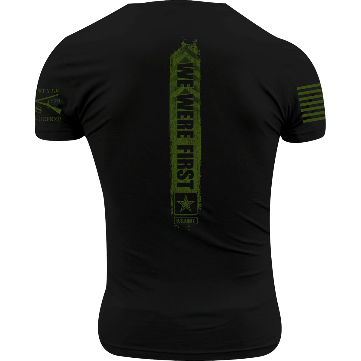 Grunt Style Army - We Were First T-Shirt - Green Ink Grunt Style