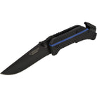 Camillus Thin Blue Line Knife - 7.75 " Overall - 3.25" Blade - Carbonitride Titanium Blade - Forza Sports